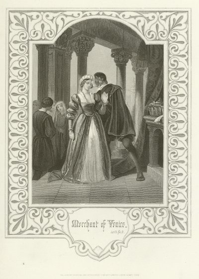 The Merchant of Venice, Act III, Scene II by Joseph Kenny Meadows